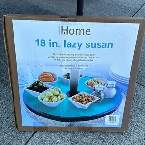 18” lazy susan serving tray